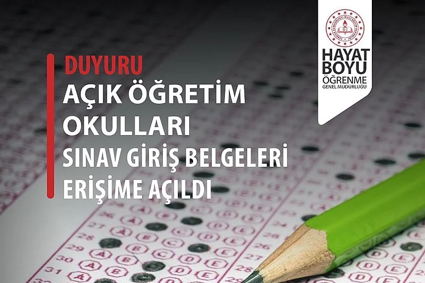 Açık Lise e-Sınav Giriş Belgeleri Yayınlandı: Tarihler ve Detaylar