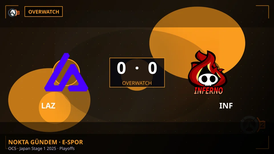 LAZ 0 - 0 INF — OCS · Japan Stage 1 2025 · Playoffs (Overwatch)
