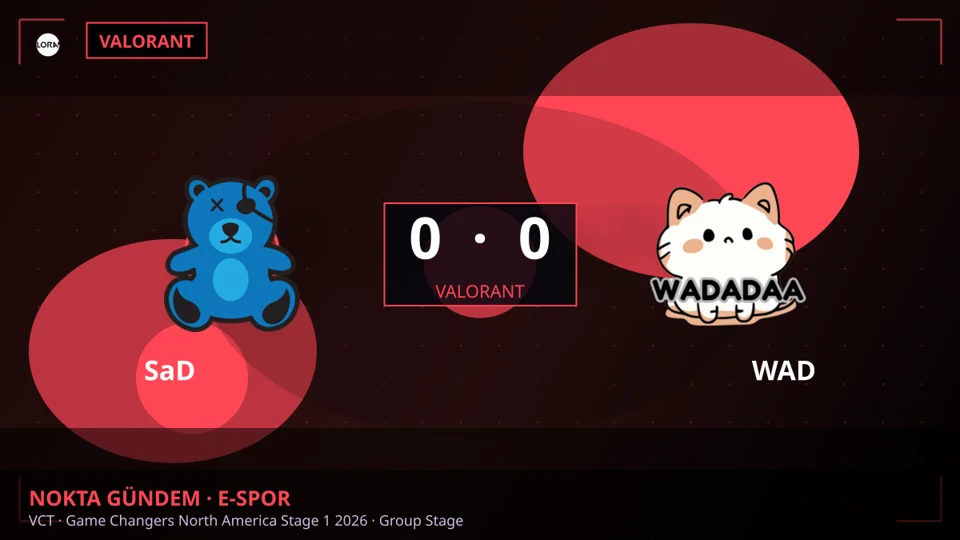 VCT Game Changers NA Stage 1 2026: Wadadaa, SaD Karşısında Galip Geldi