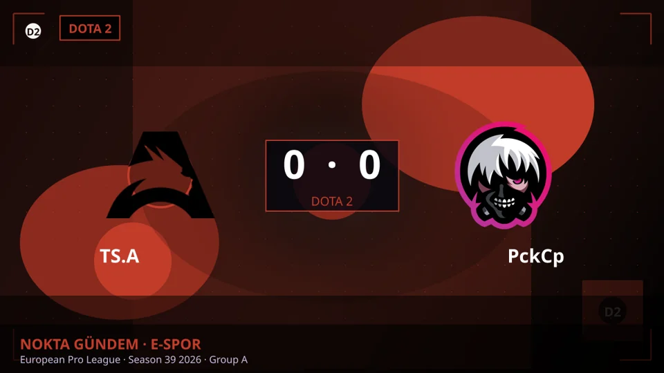 European Pro League · Season 39 2026 · Group A: TS.A — PckCp