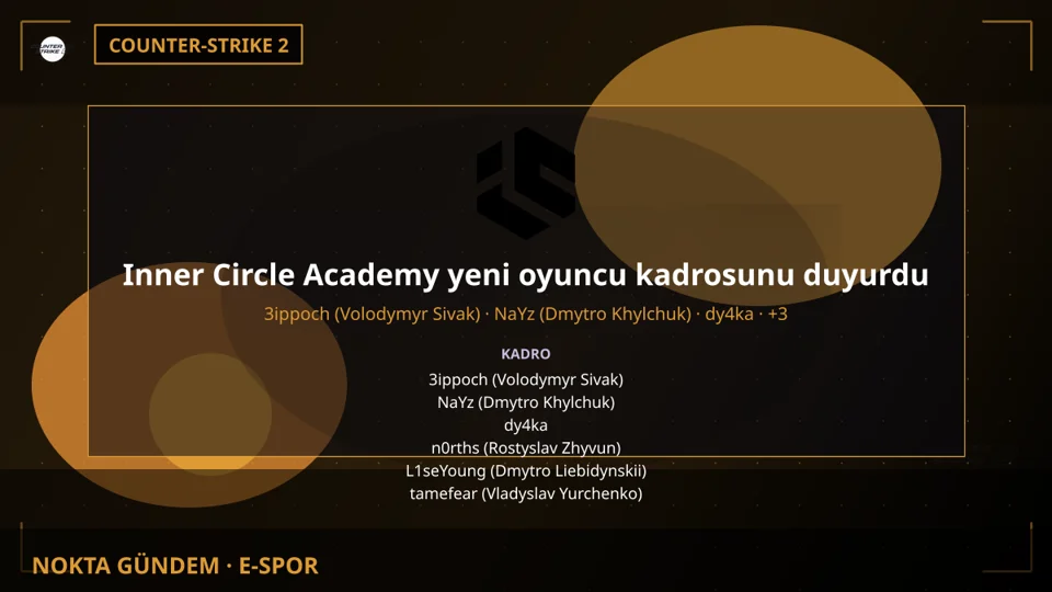 Inner Circle Academy yeni oyuncu kadrosunu duyurdu