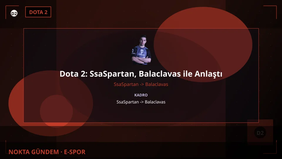 Dota 2: SsaSpartan, Balaclavas ile Anlaştı