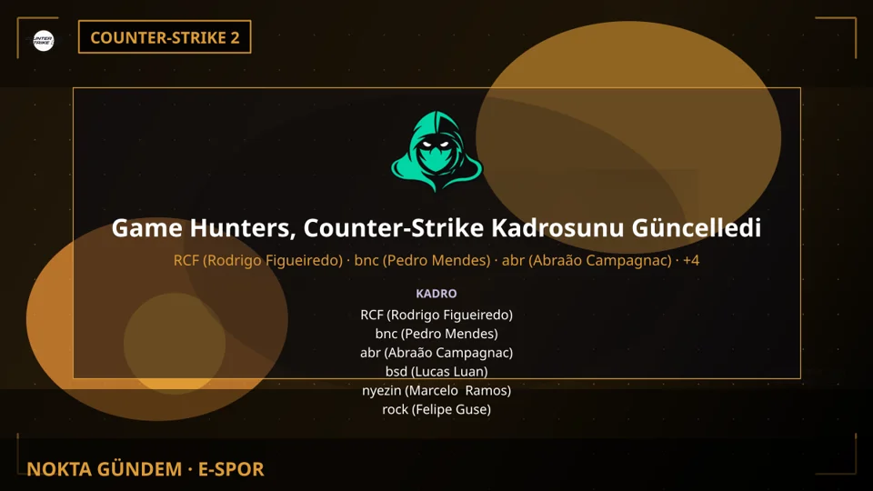 Game Hunters, Counter-Strike Kadrosunu Güncelledi