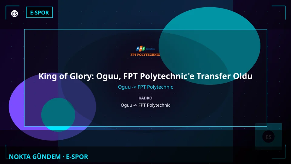 King of Glory: Oguu, FPT Polytechnic'e Transfer Oldu