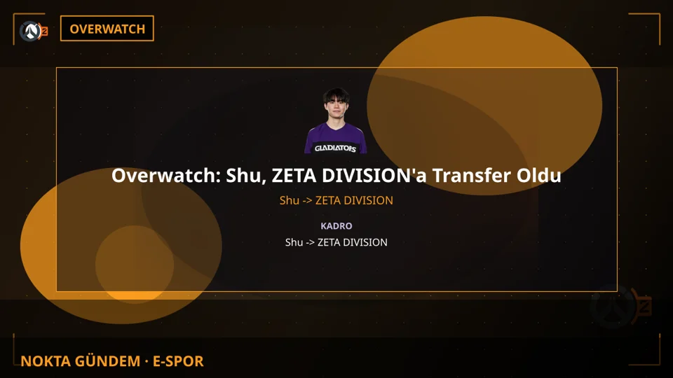 Overwatch: Shu, ZETA DIVISION'a Transfer Oldu