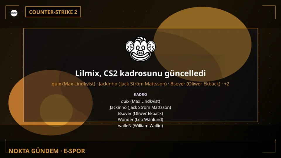 Lilmix, CS2 kadrosunu güncelledi