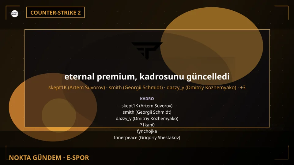 eternal premium, kadrosunu güncelledi