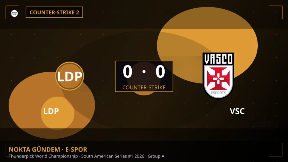 LDP 0 - 0 VSC — Thunderpick World Championship · South American Series #1 2026 · Group A (Counter-Strike)