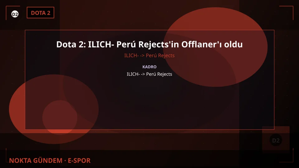 Dota 2: ILICH- Perú Rejects'in Offlaner'ı oldu
