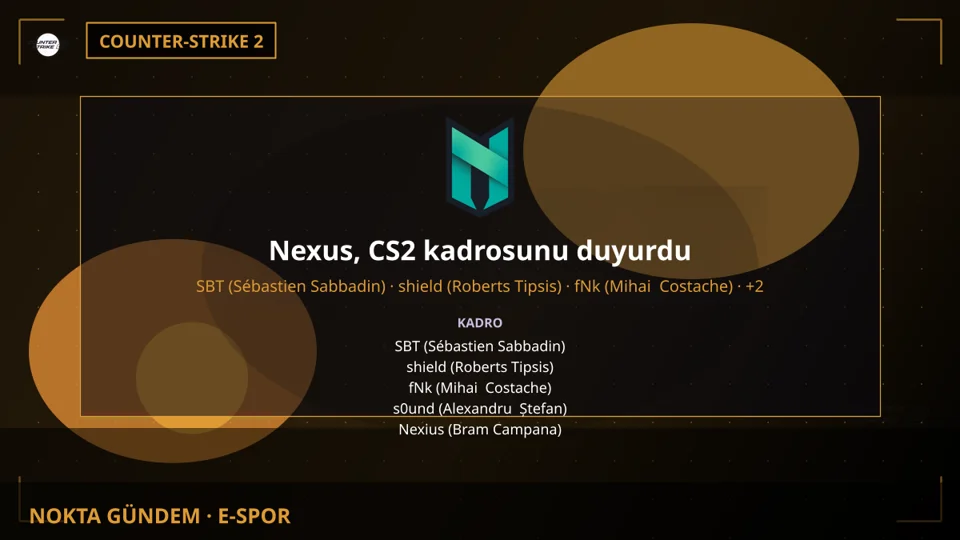 Nexus, CS2 kadrosunu duyurdu