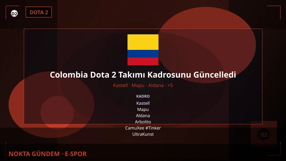 Colombia Dota 2 Takımı Kadrosunu Güncelledi