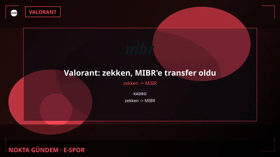 Valorant: zekken, MIBR'e transfer oldu