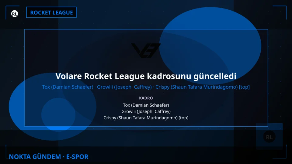 Volare Rocket League kadrosunu güncelledi