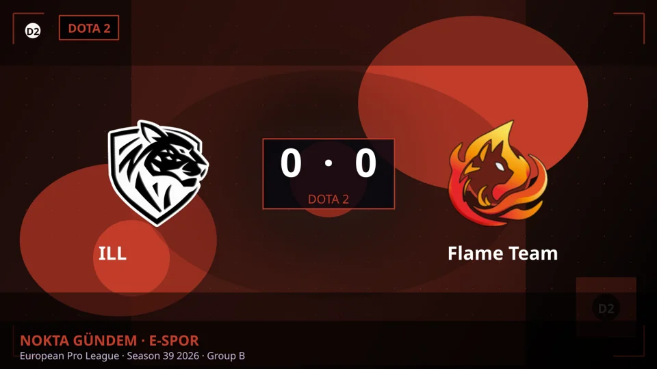 European Pro League · Season 39 2026 · Group B: ILL — Flame Team
