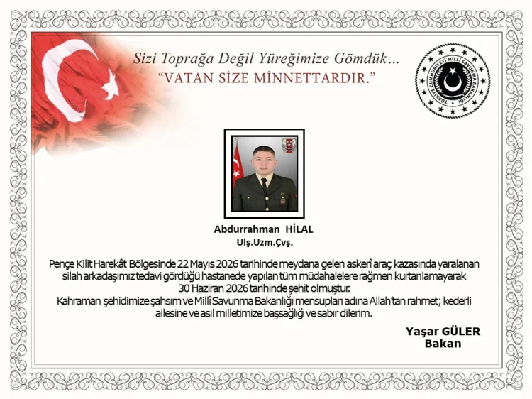 Pençe-Kilit Harekatı'nda Yaralanan Uzman Çavuş Şehit Düştü
