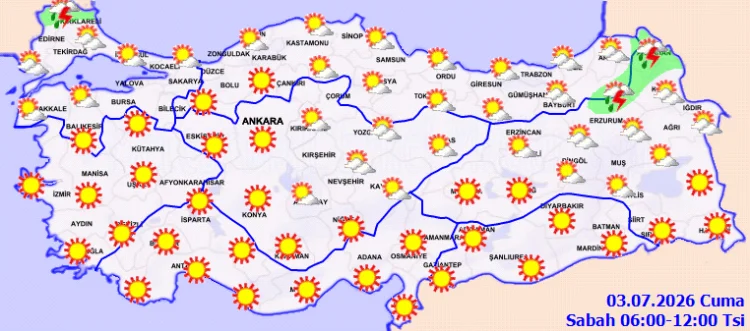 Türkiye Genelinde Sıcaklıklar Mevsim Normallerinin Üzerinde Seyredecek