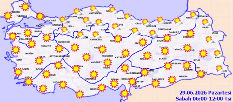 Marmara ve Kuzey Ege’de Kuvvetli Rüzgar Uyarısı: Türkiye Genelinde Yağış Yok