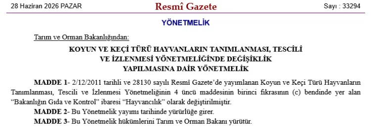 Hayvan Kayıt Sistemi Karekod ile Güncelleniyor: Küpe Süreleri Uzatıldı