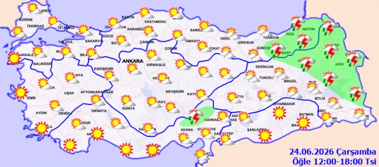 Meteoroloji'den Doğu ve Güneydoğu İçin Sağanak Yağış Uyarısı