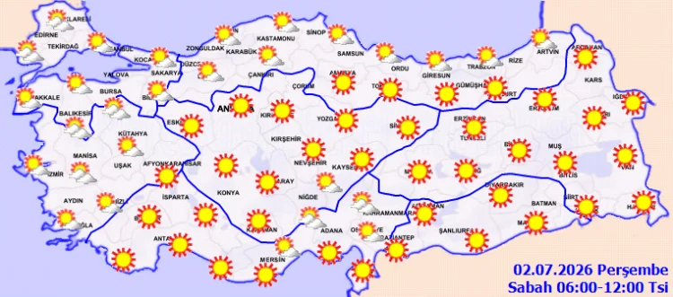 Türkiye Genelinde Yarın Yağışlı Hava Etkili Olacak