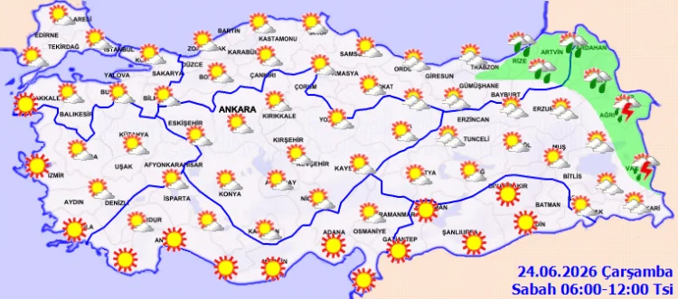 Meteoroloji'den Doğu ve Güneydoğu İçin Sağanak Yağış Uyarısı