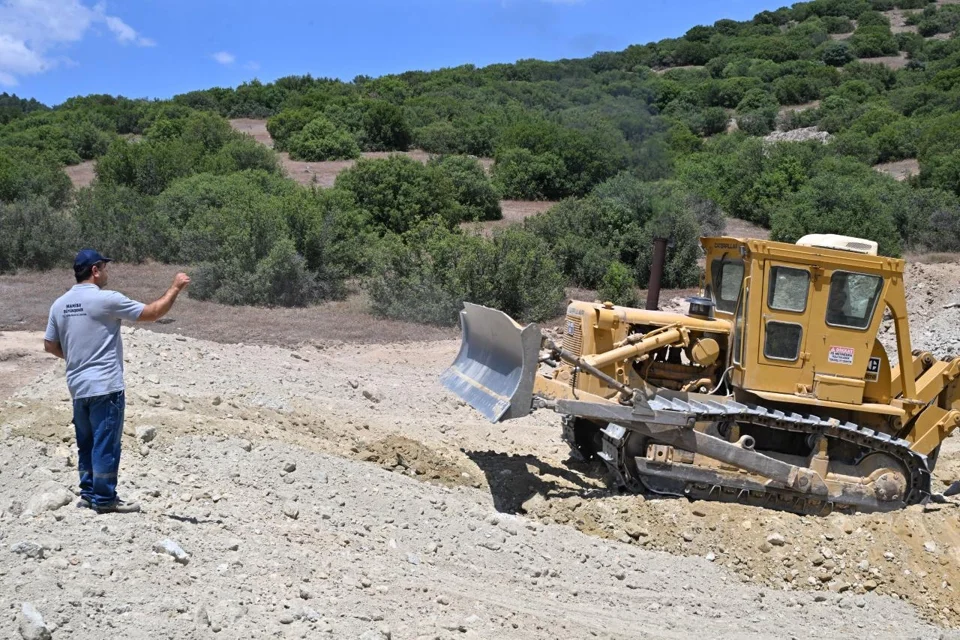 Manisa'da Üreticiye Nefes Aldıracak Gölet İnşaatı Sürüyor