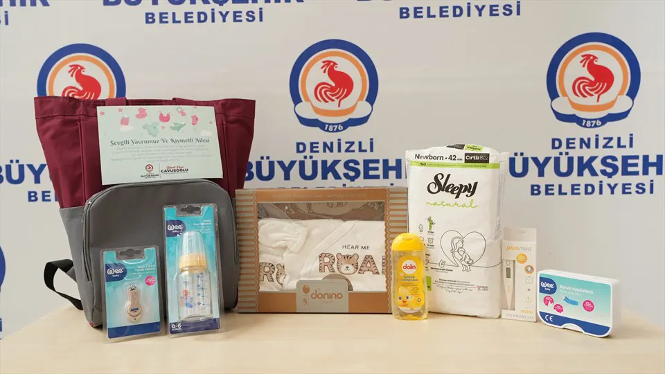 Denizli’de Dar Gelirli Ailelere Bebek Bakım Ürünü Desteği Devam Ediyor