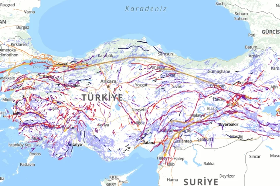 Türkiye'nin Diri Fay Haritası Güncellendi: Sayı 700'e Yükseldi