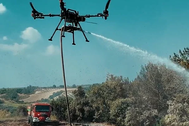 Orman Yangınlarına Karşı Yeni Nesil Drone Teknolojisi Adana'da Denendi