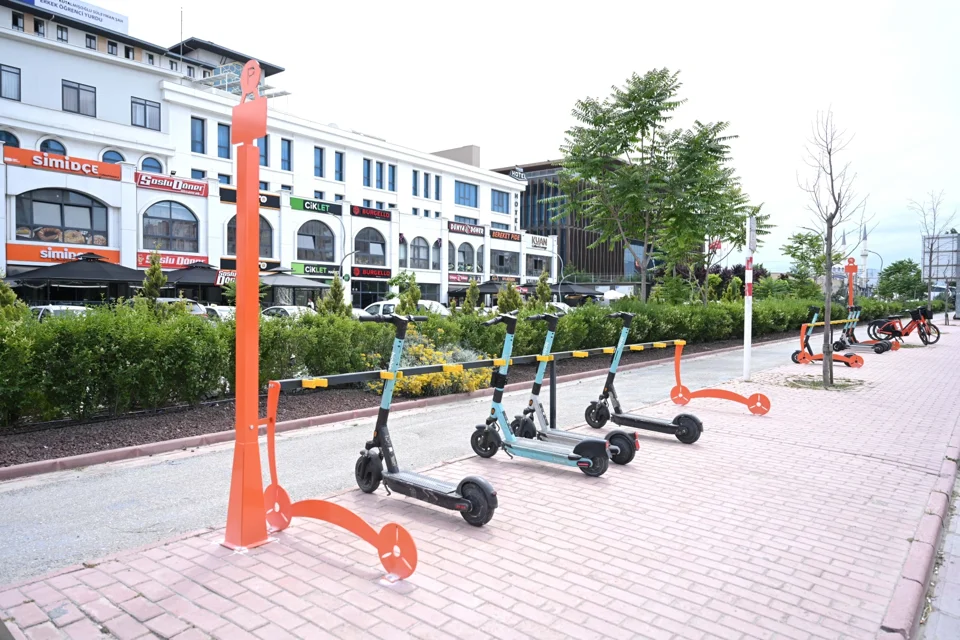 Konya'da E-Skuter Park Alanları Artıyor