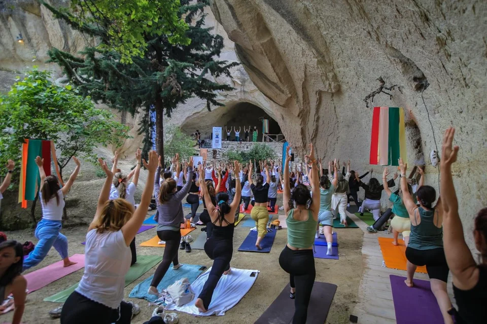 Kapadokya'da İlk Yoga Festivali Yoğun İlgi Gördü