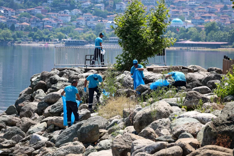 Sapanca Gölü'nde Kapsamlı Temizlik: 200 Personel 14 Kilometrelik Kıyı Şeridini Temizledi