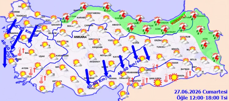 Meteoroloji'den Kuvvetli Rüzgar ve Yağış Uyarısı: Dikkatli Olun
