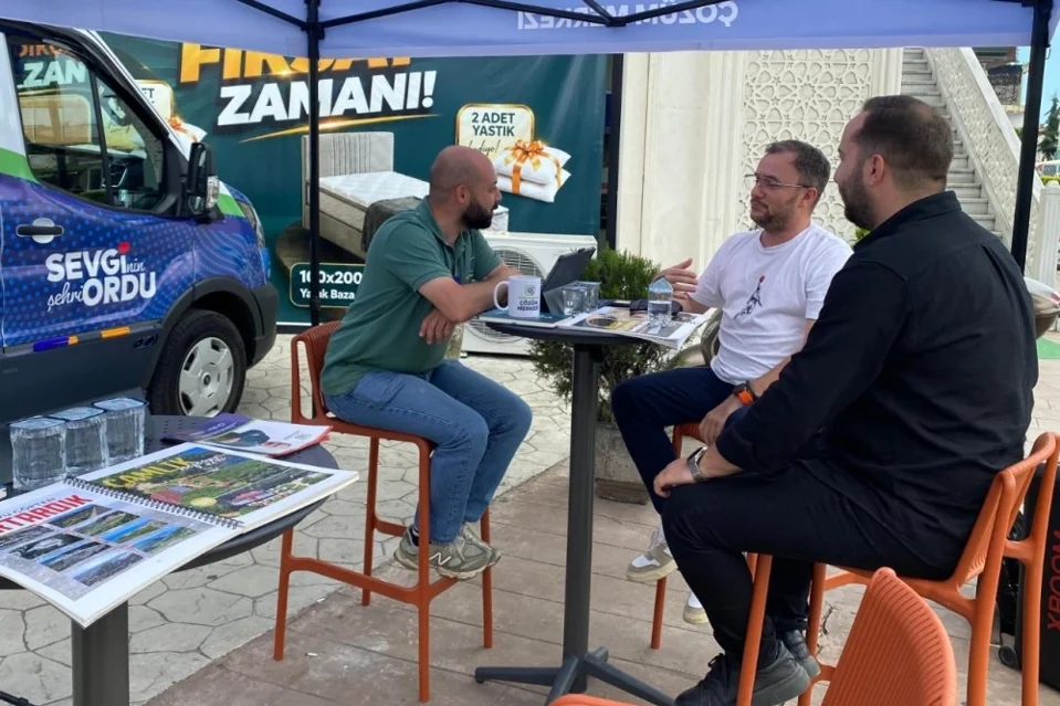 Ordu Büyükşehir Belediyesi Çözüm Merkezi, Kabadüz'de Vatandaşlarla Buluştu