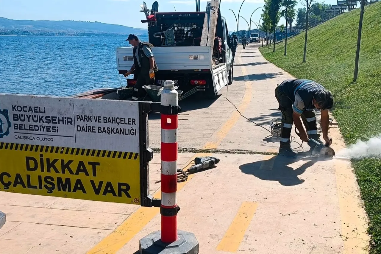 Kocaeli'de Sahil Yolları Bakım ve Onarımdan Geçiyor
