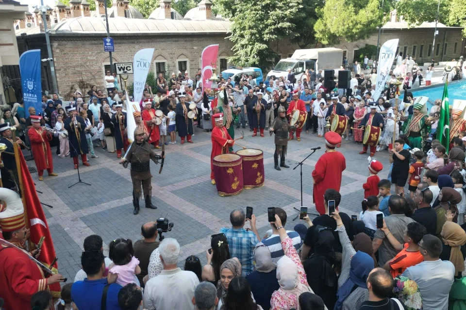 Bursa'da Fetih Coşkusu Mehter Marşlarıyla Canlandı