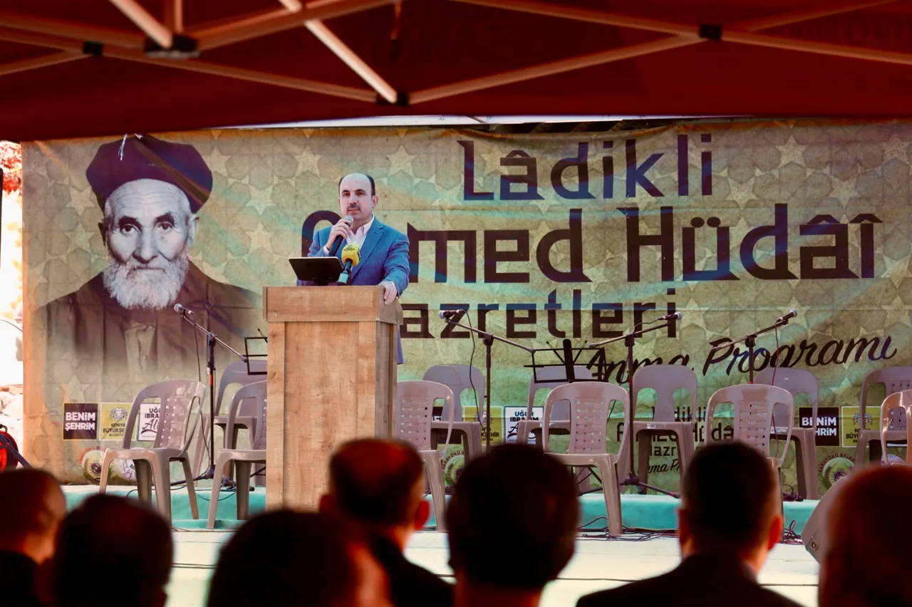 Konya'da Manevi Lider Ladikli Ahmet Hüdai, Vefatının 57. Yılında Anıldı
