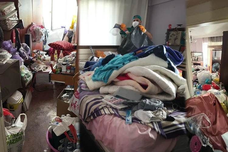 Osmangazi'de Çöp Ev Temizlendi: 5 Ton Atık Çıkarıldı, 2.5 Ton Geri Dönüşüme Kazandırıldı