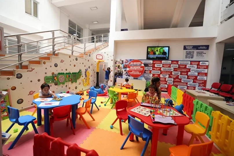 Denizli Belediyesinde Çocuklar İçin Oyun Alanı Hizmete Girdi